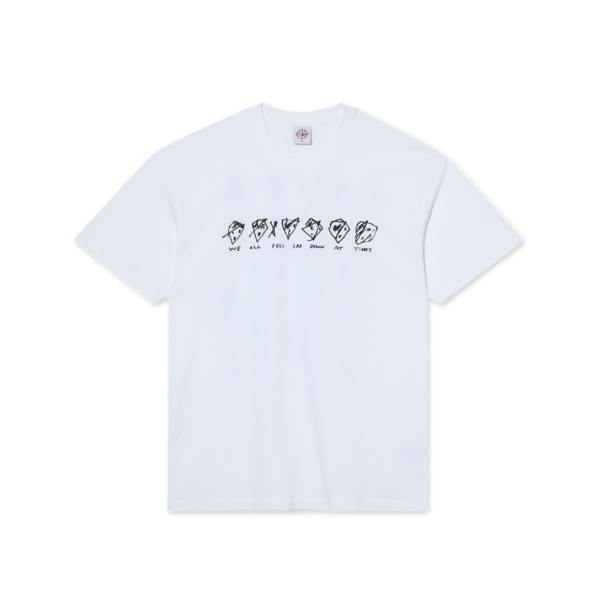 Tee | Sad at Times - White – Polar Skate Co.