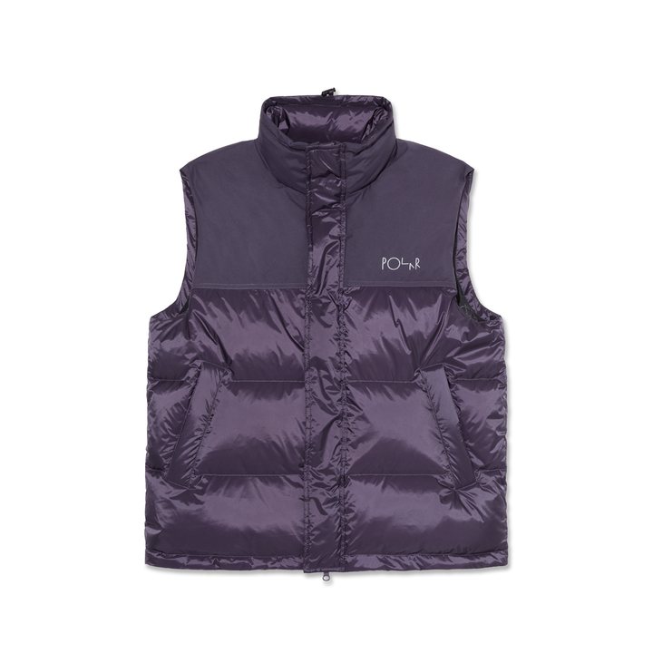 Basic Puffer Vest - Dark Violet