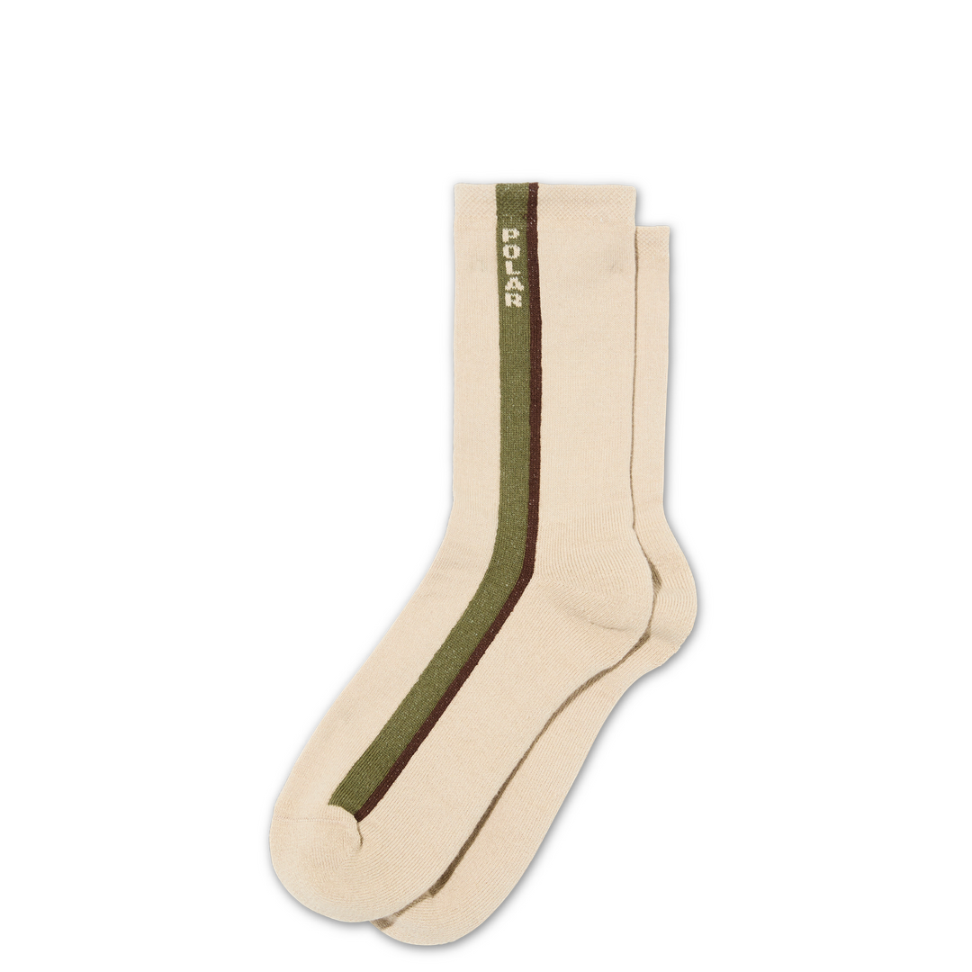 Business Socks | Side Stripe - Beige