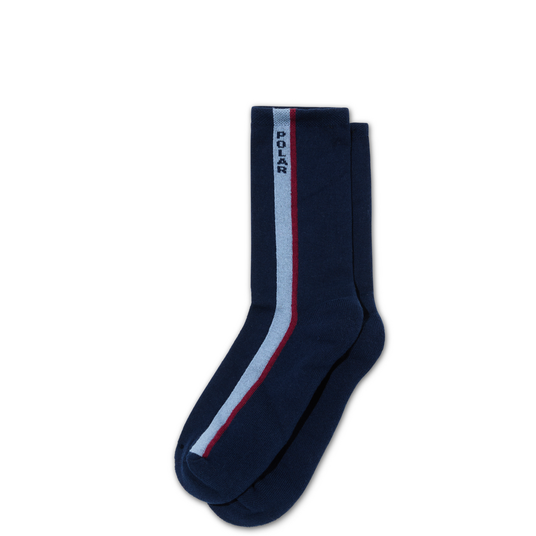 Business Socks | Side Stripe - Navy