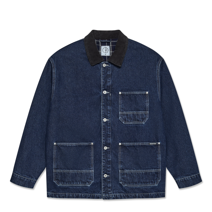 Ezra Jacket With Flannel Lining - Indigo