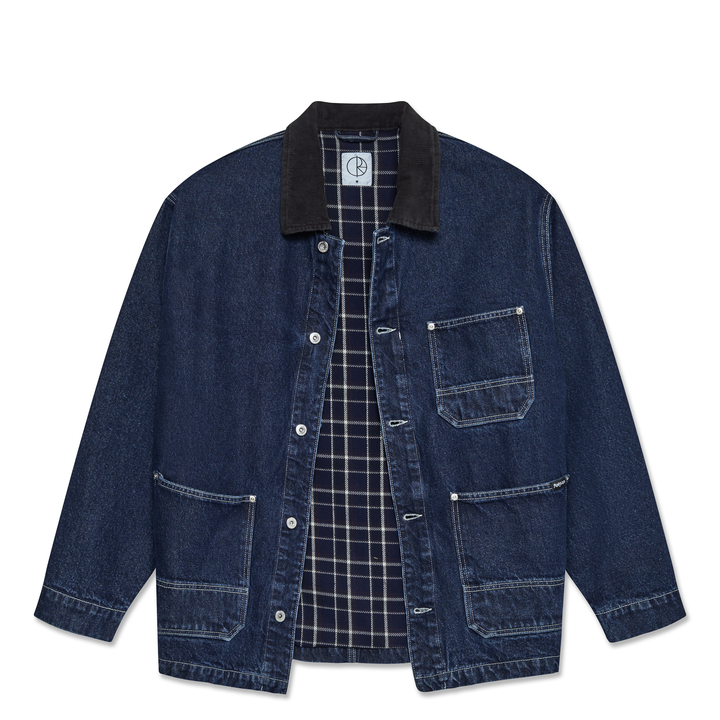 Ezra Jacket With Flannel Lining - Indigo