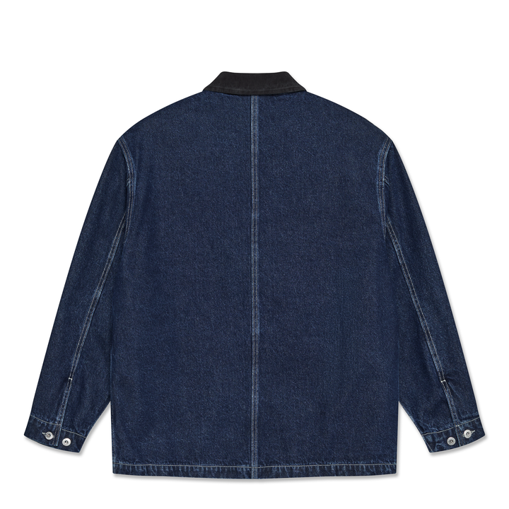 Ezra Jacket With Flannel Lining - Indigo