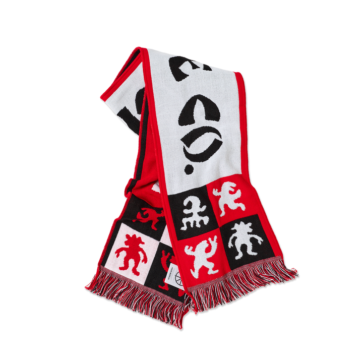 Football Scarf | Checkers - Red
