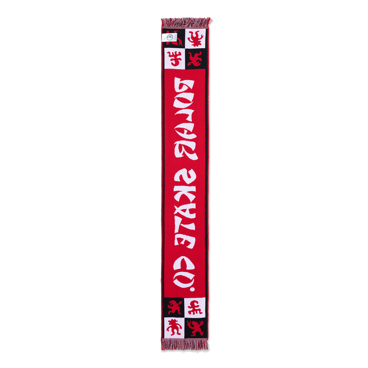 Football Scarf | Checkers - Red