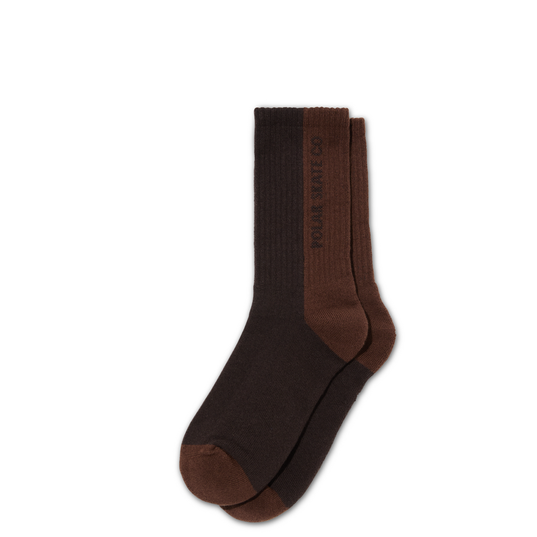 Rib Socks | 50/50 - Brown