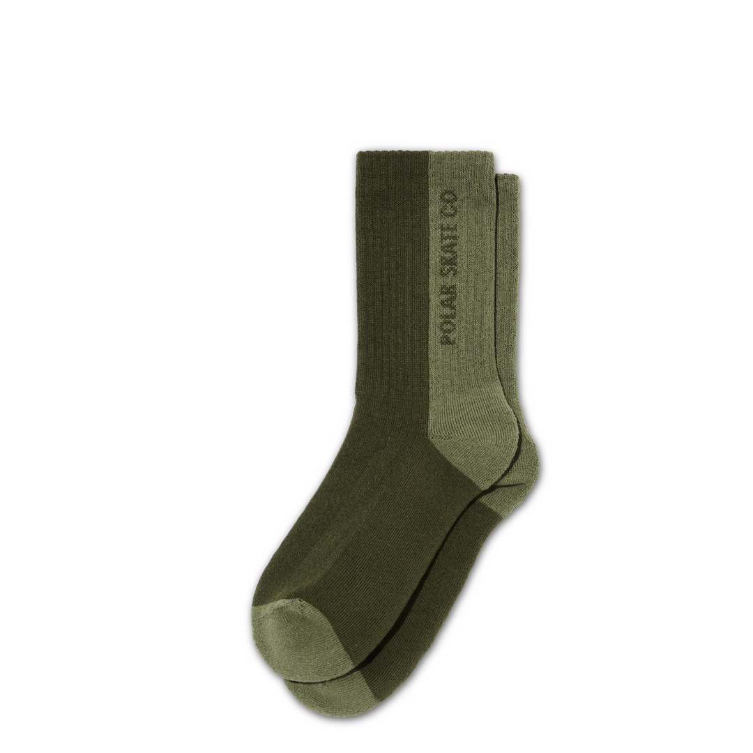 Rib Socks | 50/50 - Uniform Green