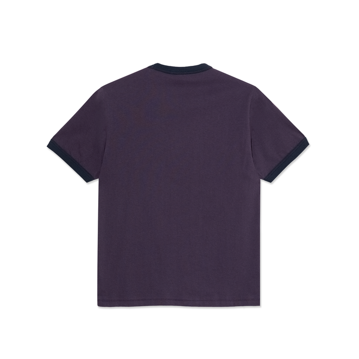 Ringer Tee - Dark Violet/Navy