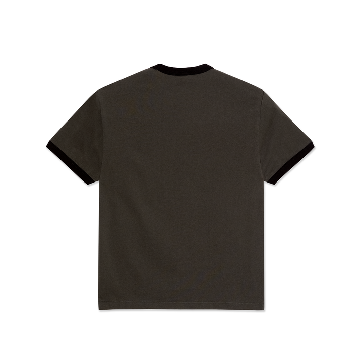 Ringer Tee - Dirty Black/Black