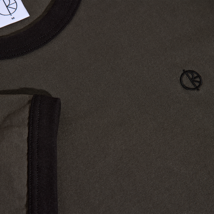 Ringer Tee - Dirty Black/Black