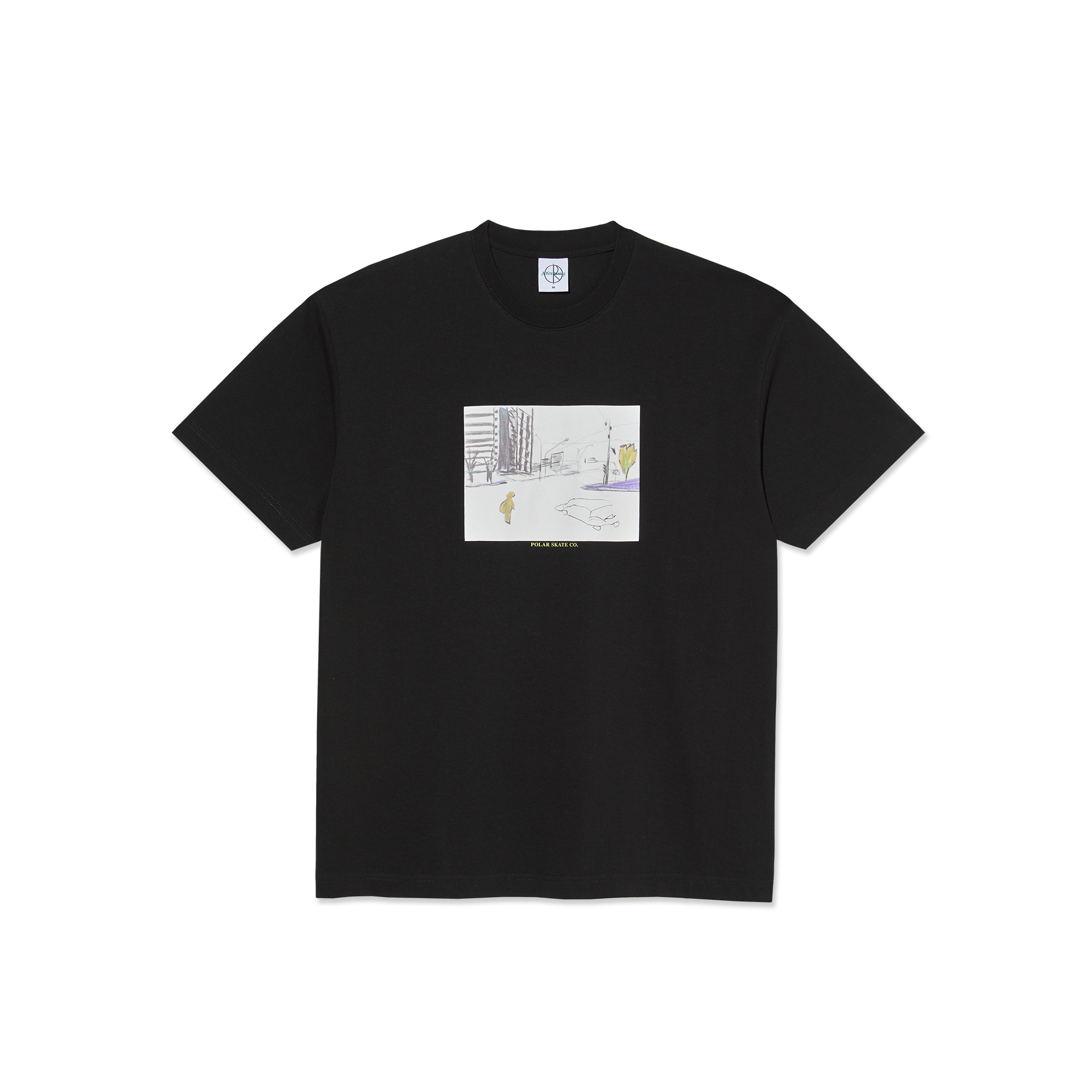 Polar skate co かつきくん着用 Fuckthisindustry Tee | Downtown - Black – Polar Skate Co.