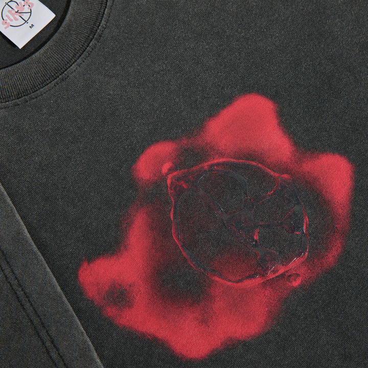 Tee | Metal Logo - Silver Black