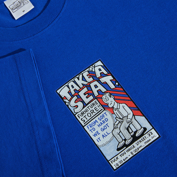 Tee | Take A Seat - Egyptian Blue