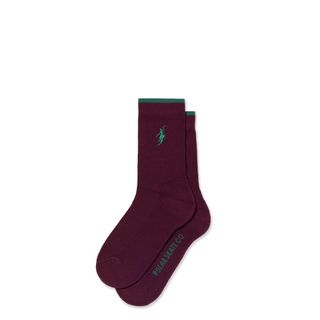 Business Socks | No Complies Forever - Bordeaux/Green