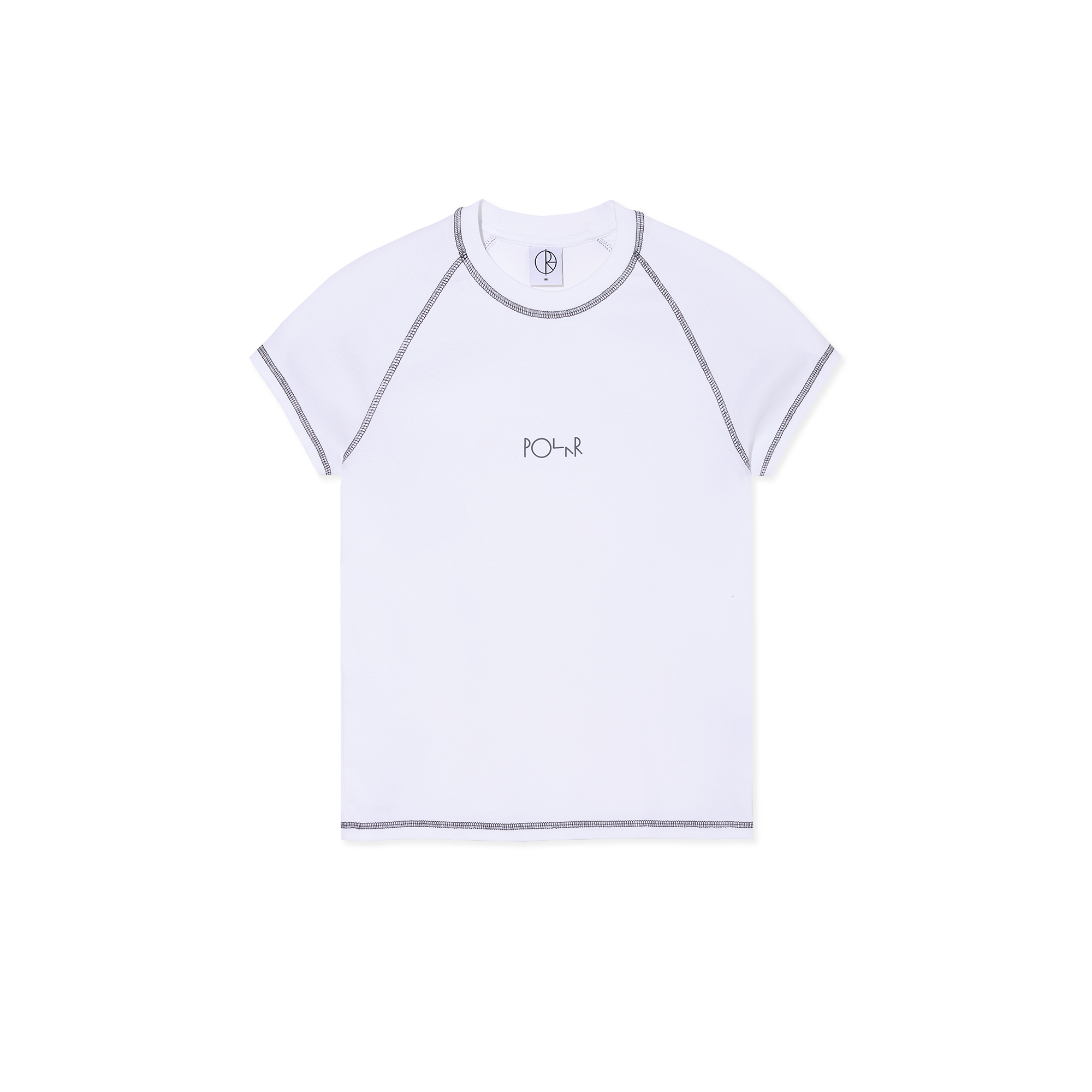 Baby Tee | Script Logo - White/Graphite – Polar Skate Co.