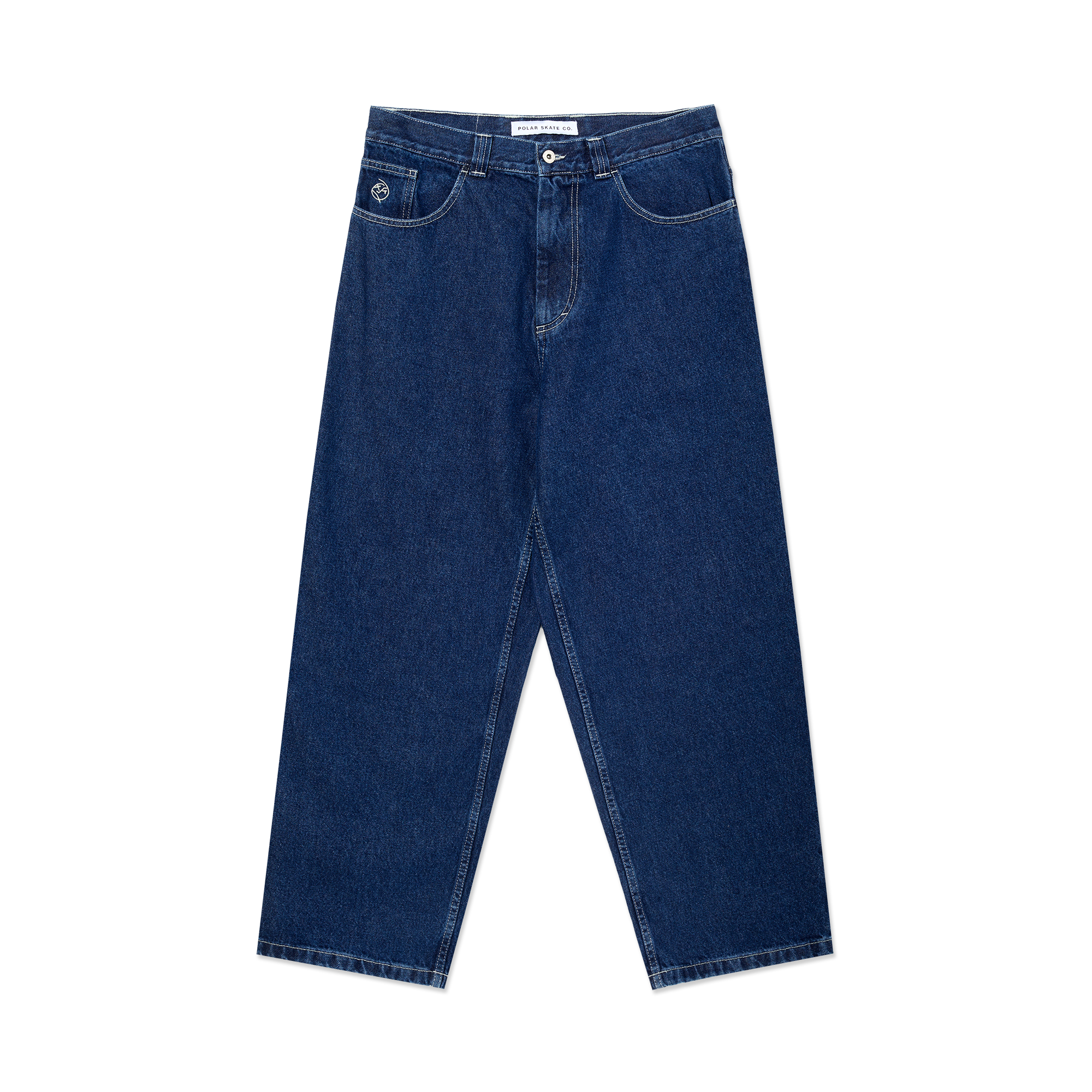 Big Boy Pants - Dark Blue w/ White Stitching – Polar Skate Co.