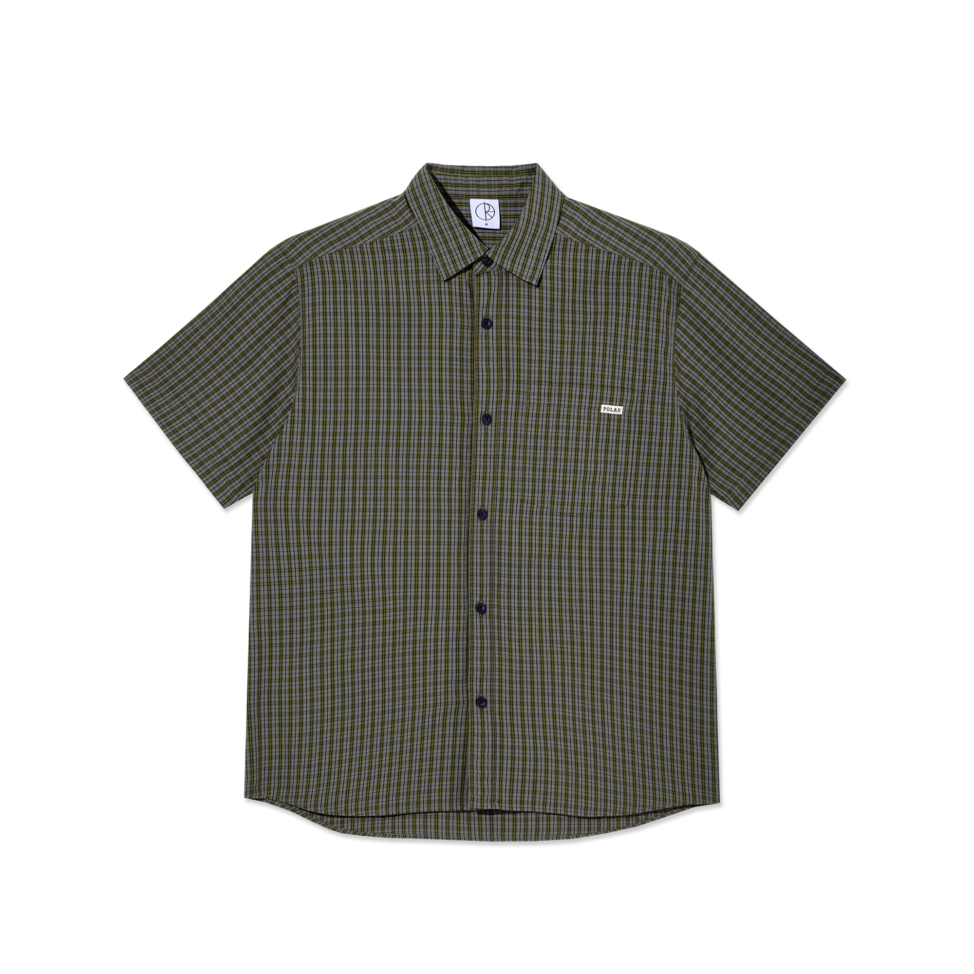 Mitchell Shirt - Black/Green – Polar Skate Co.