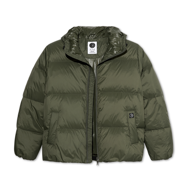 Soft Puffer Jacket | Ripstop - Grey Green