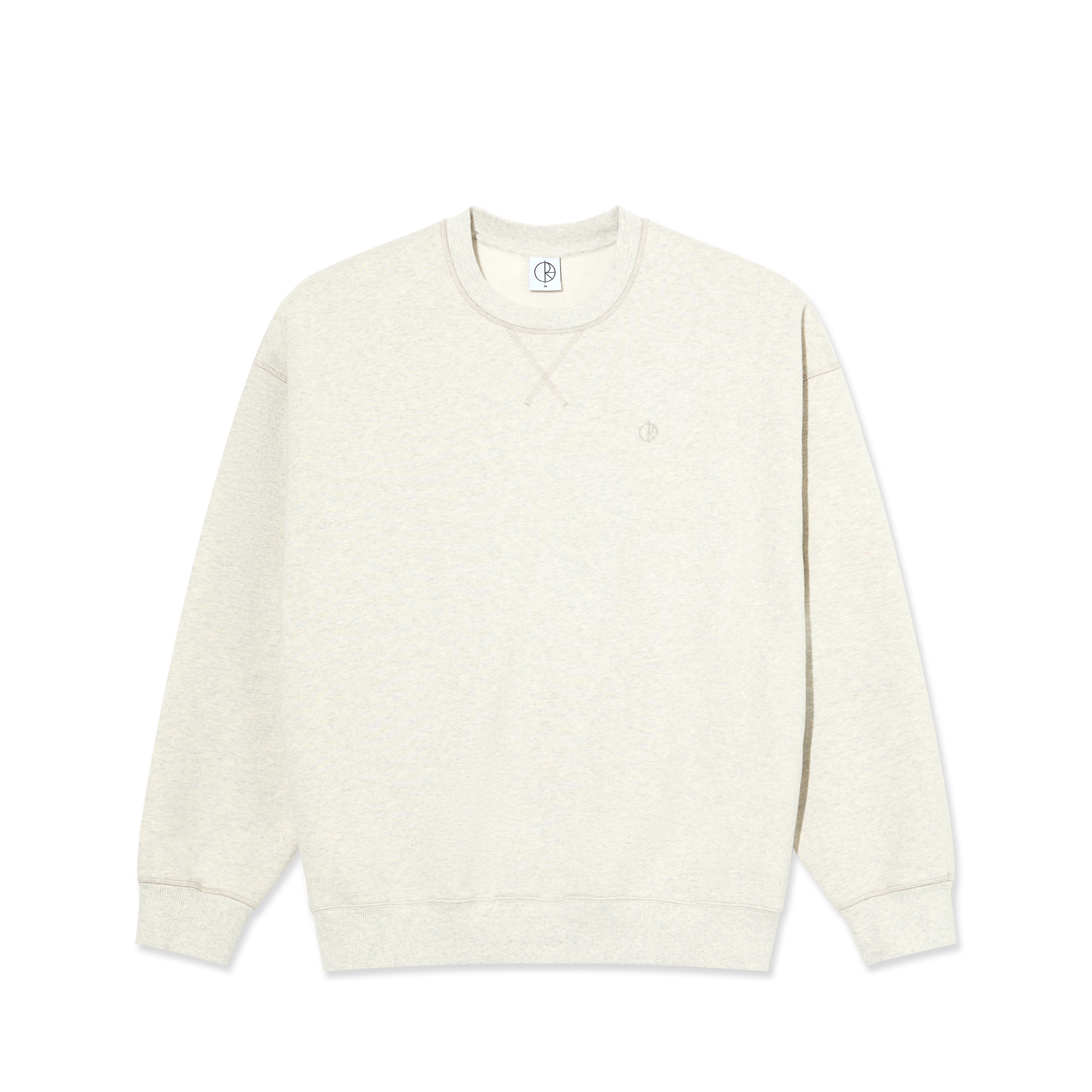 Frankie Crewneck - Ivory Grey Melange – Polar Skate Co