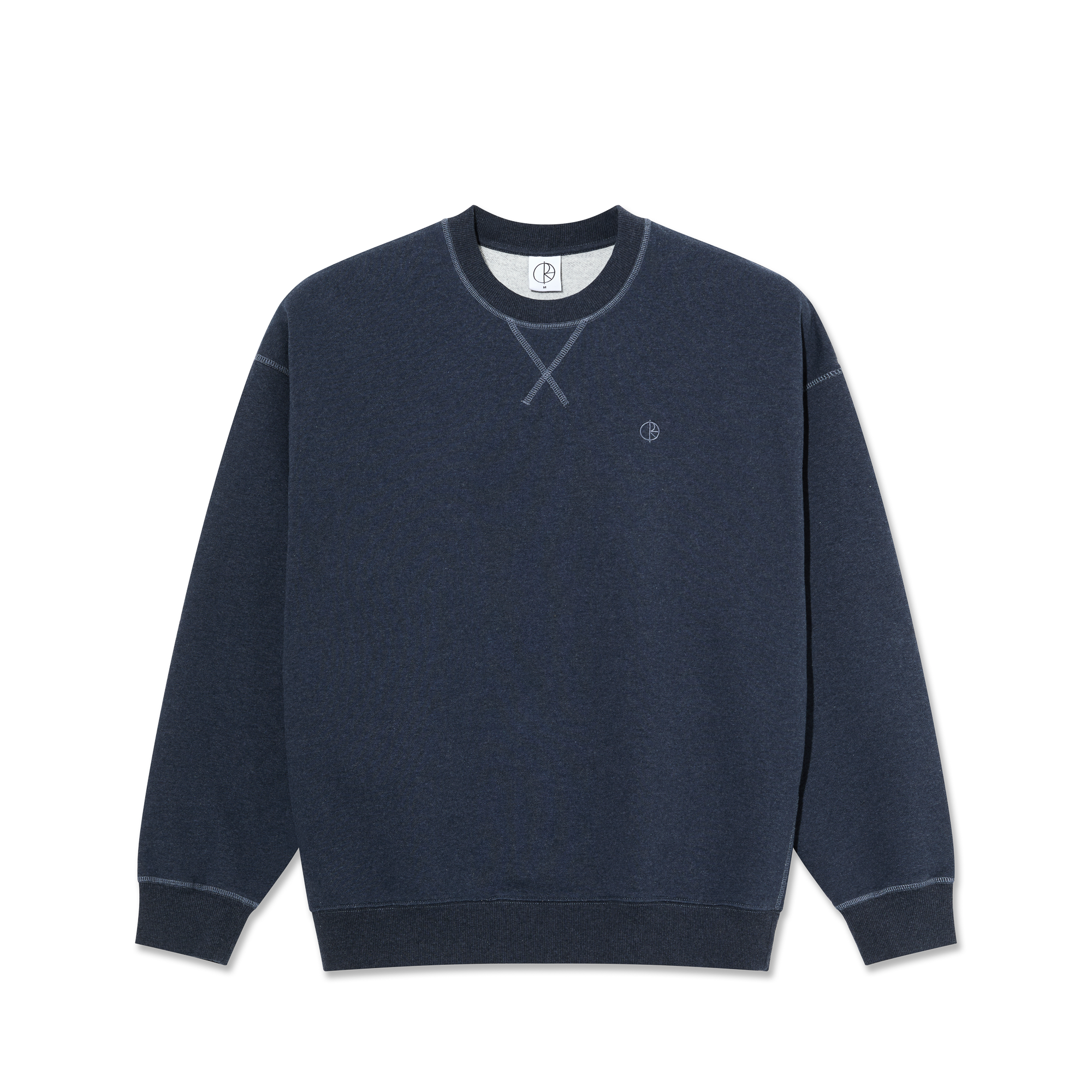 Frankie Crewneck - Navy Melange – Polar Skate Co.