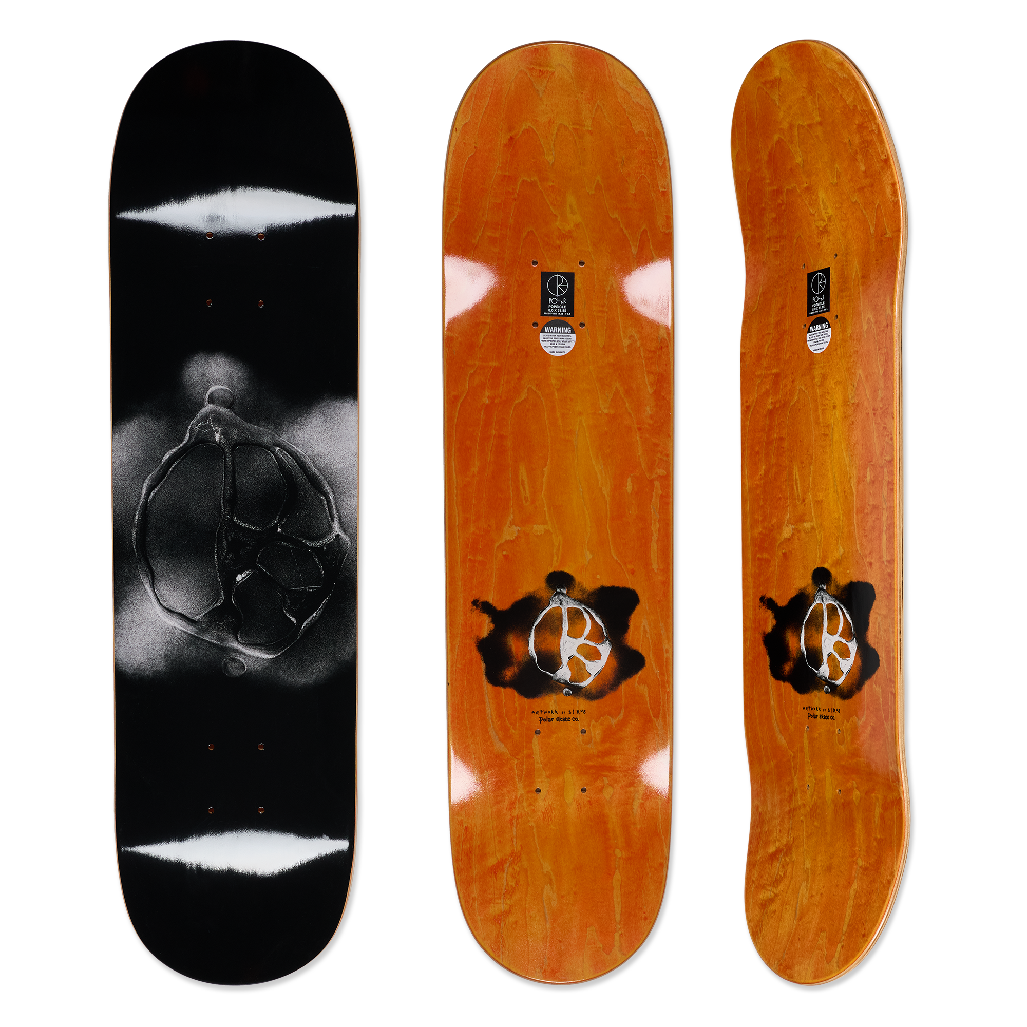 POLAR TEAM STROKE LOGO 8.125インチ デッキ Deck | Team - Stroke Logo Black – Polar Skate Co.