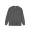 Rib Henley LS Shirt - Dark Heather Grey