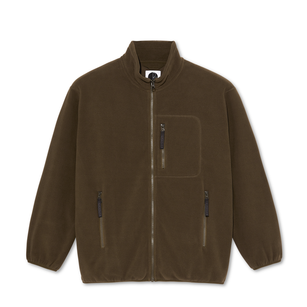 Basic Fleece Jacket - Brown