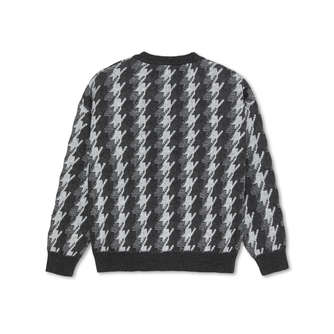 Louis Cardigan | Houndstooth - Grey