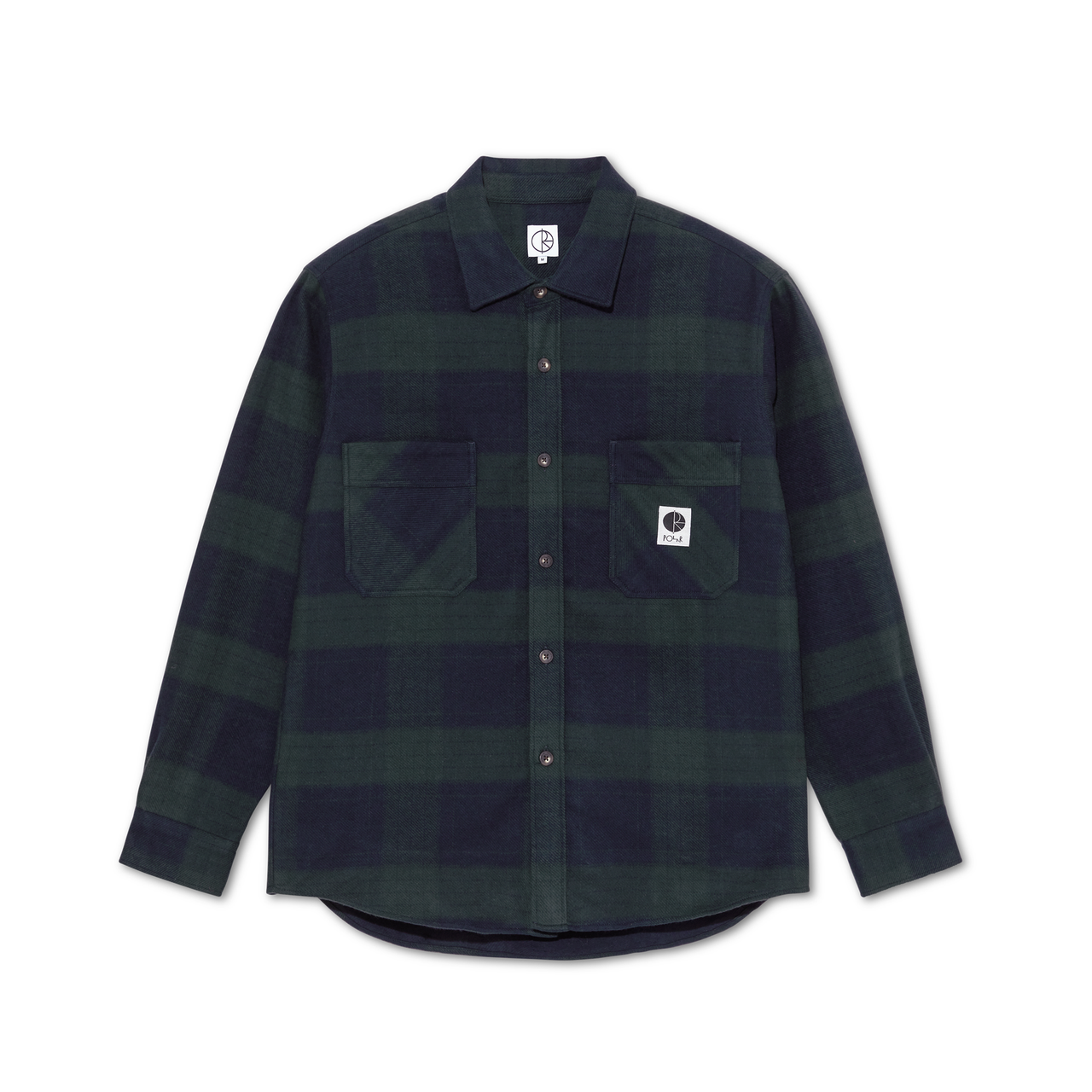 Mike LS Shirt | Flannel - Navy / Teal