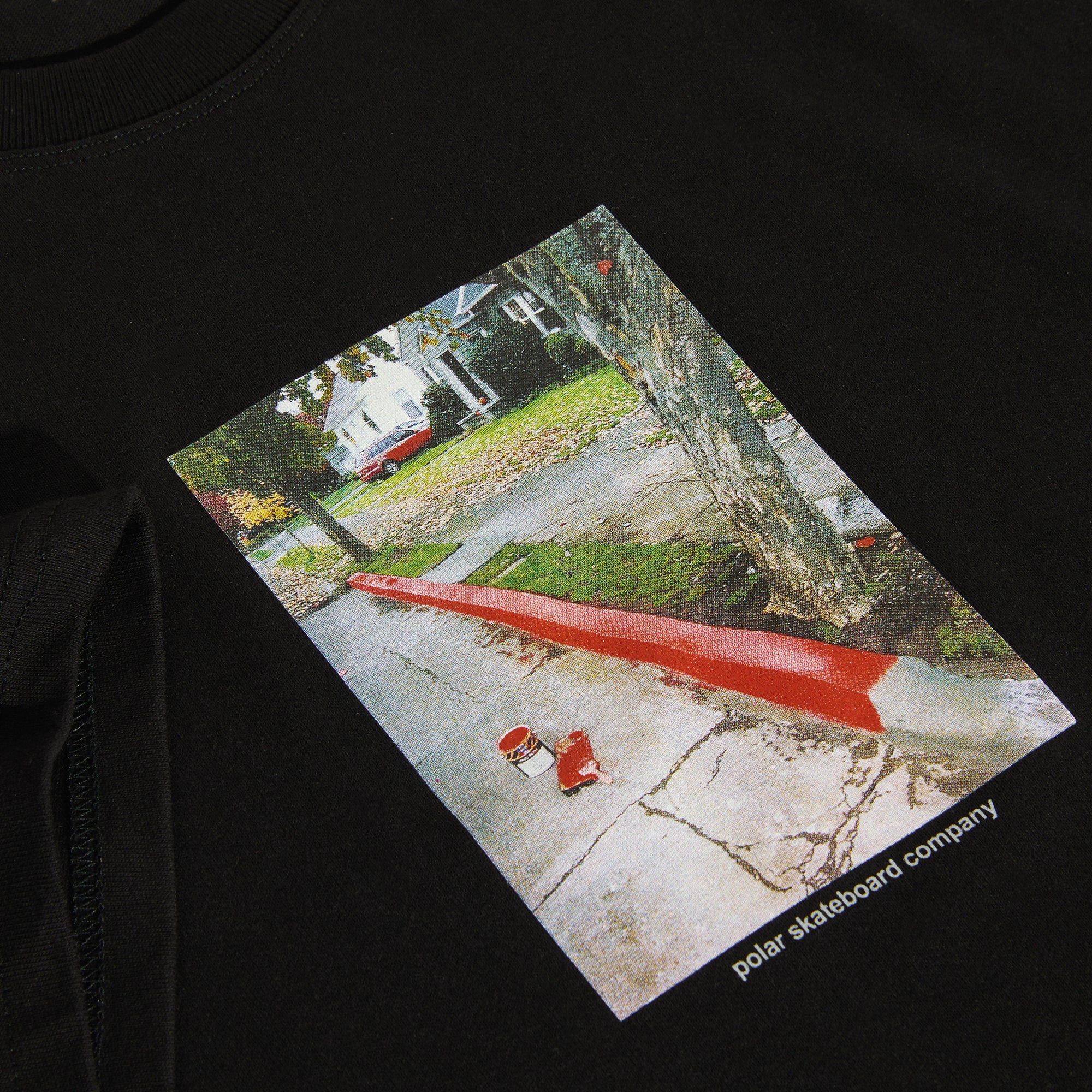 Tee | Red Curb - Black – Polar Skate Co.