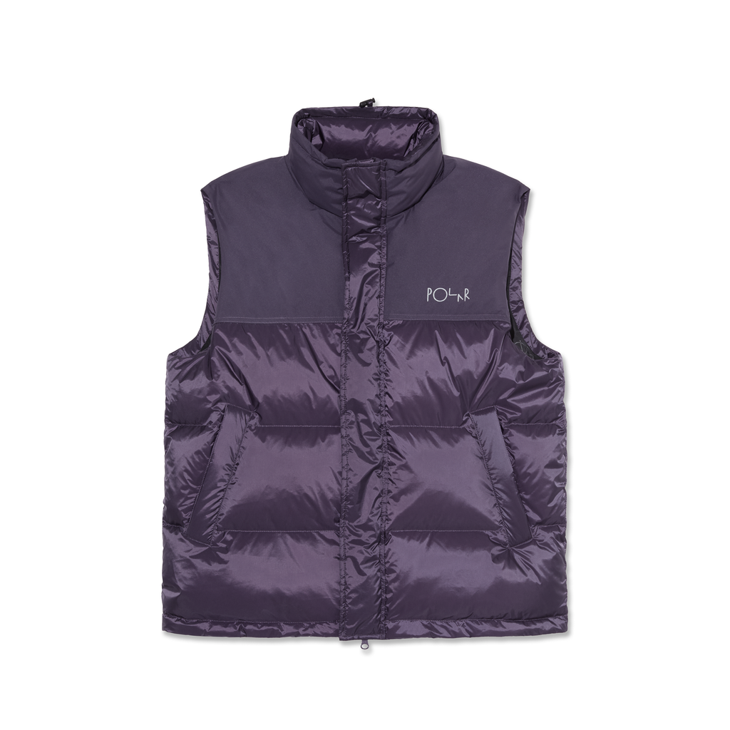 Basic Puffer Vest - Dark Violet – Polar Skate Co.