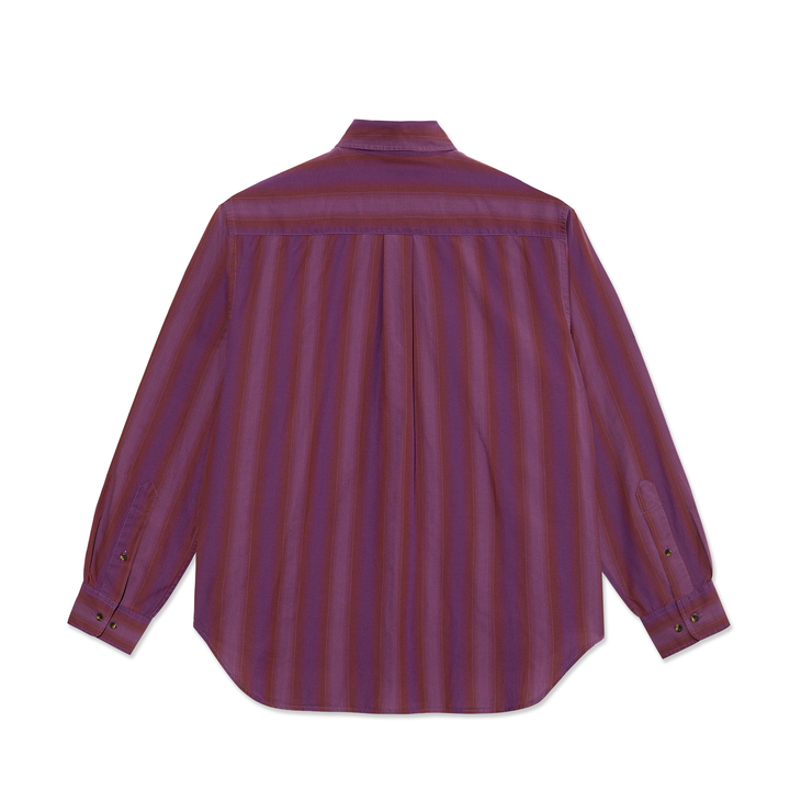 Ben LS Shirt - Purple Stripe
