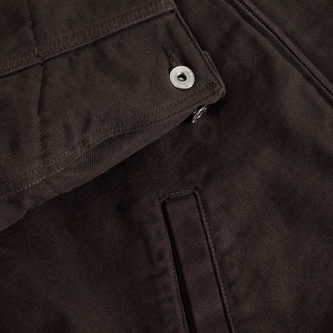 Cliff Jacket With Quilted Lining - Chocolate