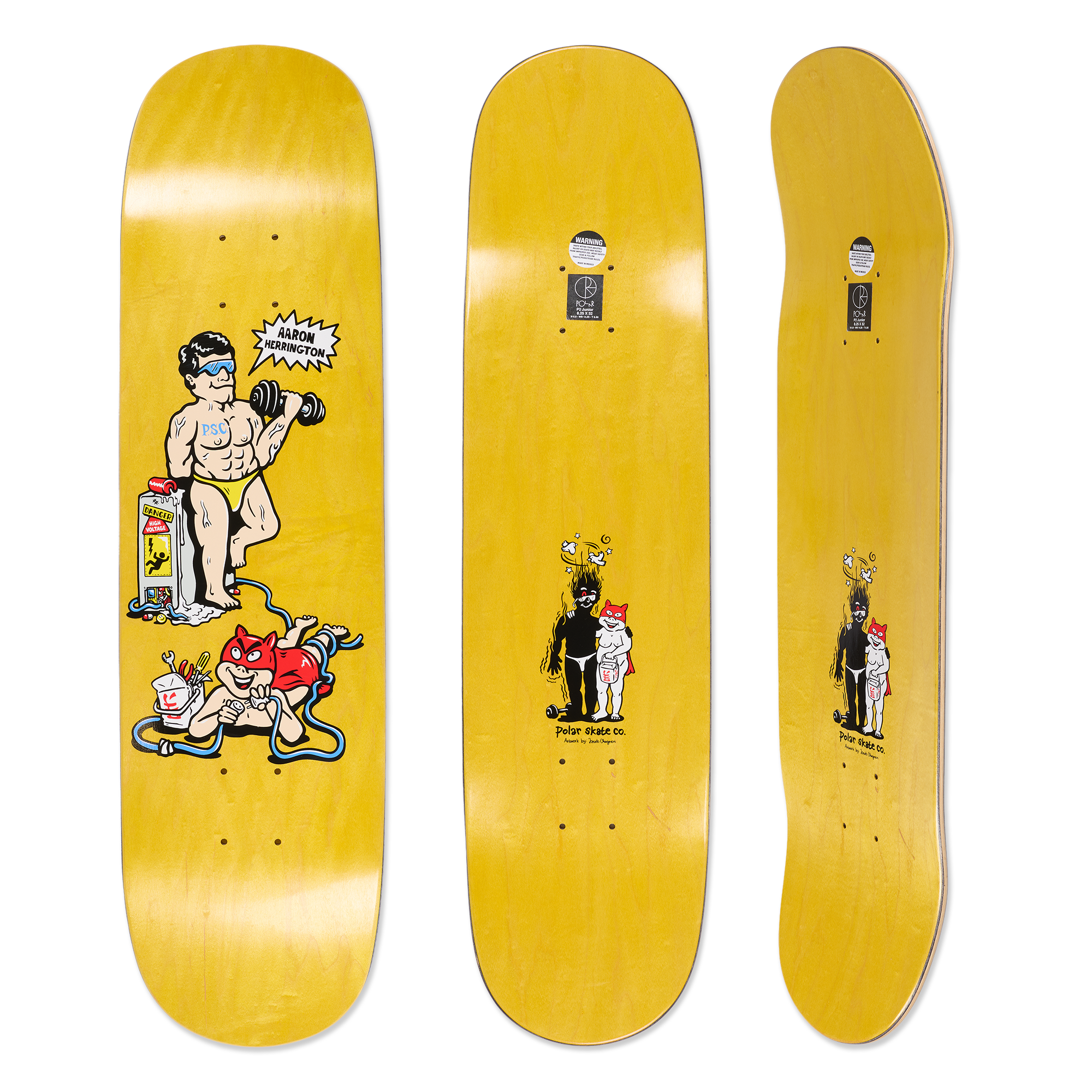Deck | Aaron Herrington - Pumping Iron – Polar Skate Co Deck | Aaron Herrington - Pumping Iron – Polar Skate Co