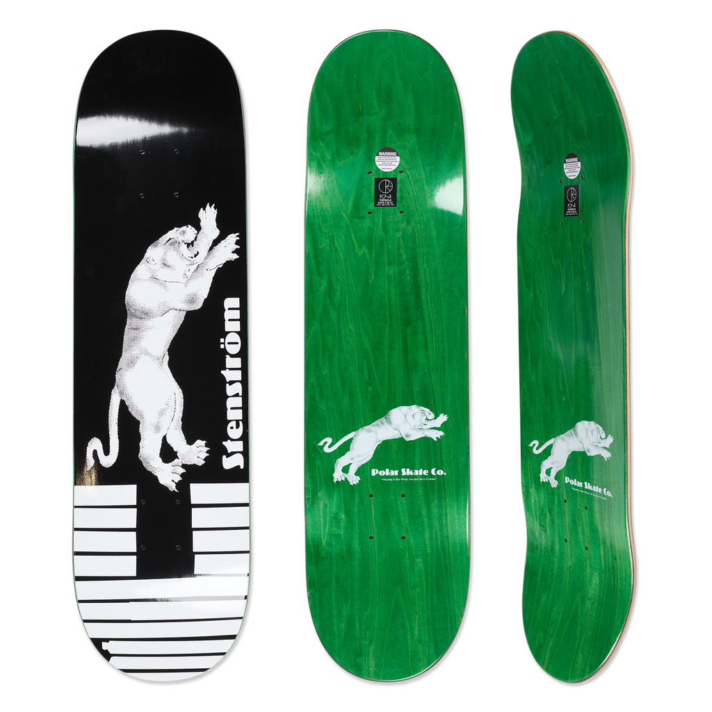 Deck | David Stenström - Tape & Panther - Black – Polar Skate Co.