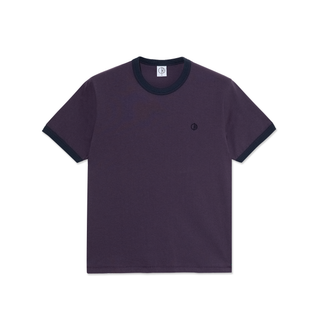 Ringer Tee - Dark Violet/Navy