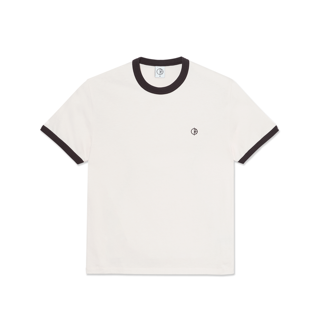 Ringer Tee - Ivory/Chocolate – Polar Skate Co. Ringer Tee - Ivory/Chocolate – Polar Skate Co.