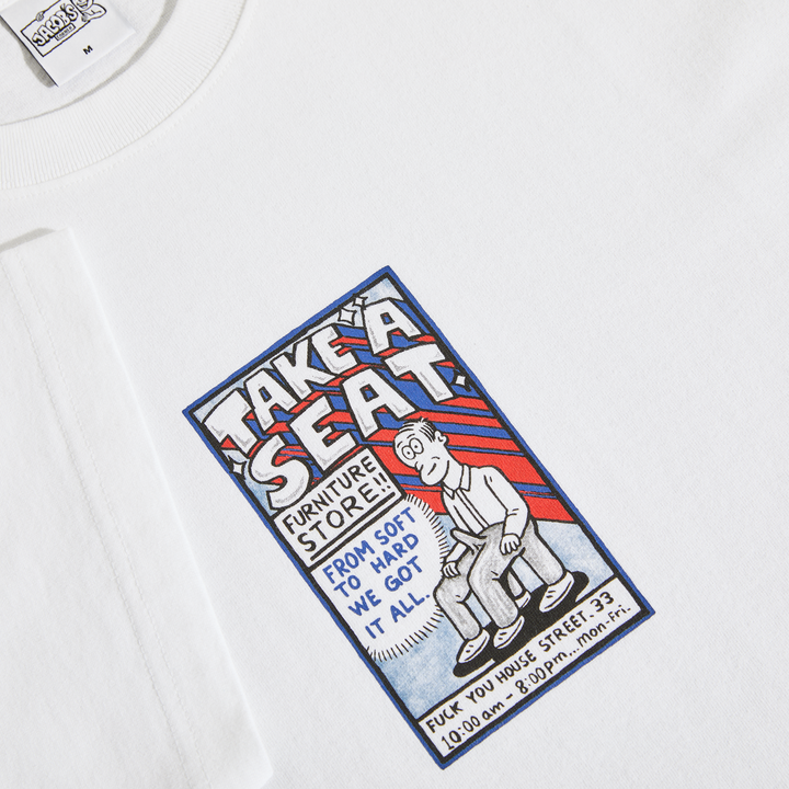 Tee | Take A Seat - White