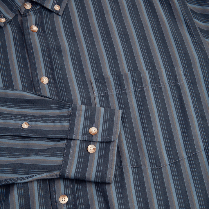 Ben LS Shirt - Blue Stripe