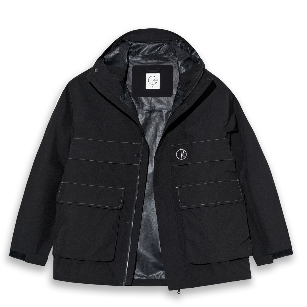 Cargo Shell Jacket - Black/Silver