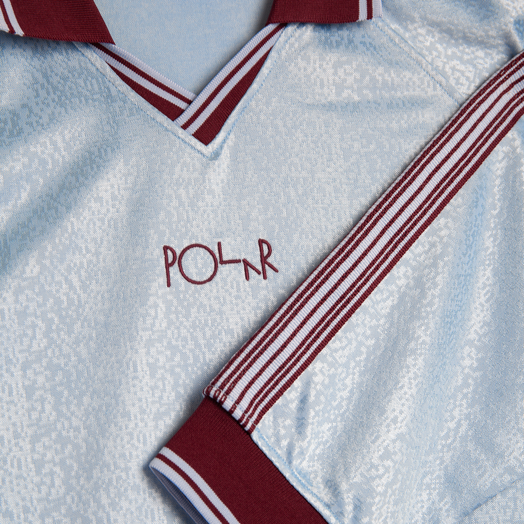 Davie LS Shirt - Sky Blue/Wine