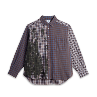 Ben LS Shirt | Violin - Graphite/Blue