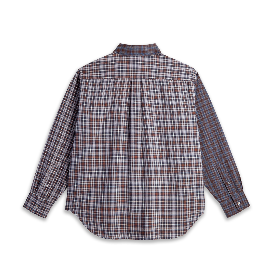 Ben LS Shirt | Violin - Graphite/Blue