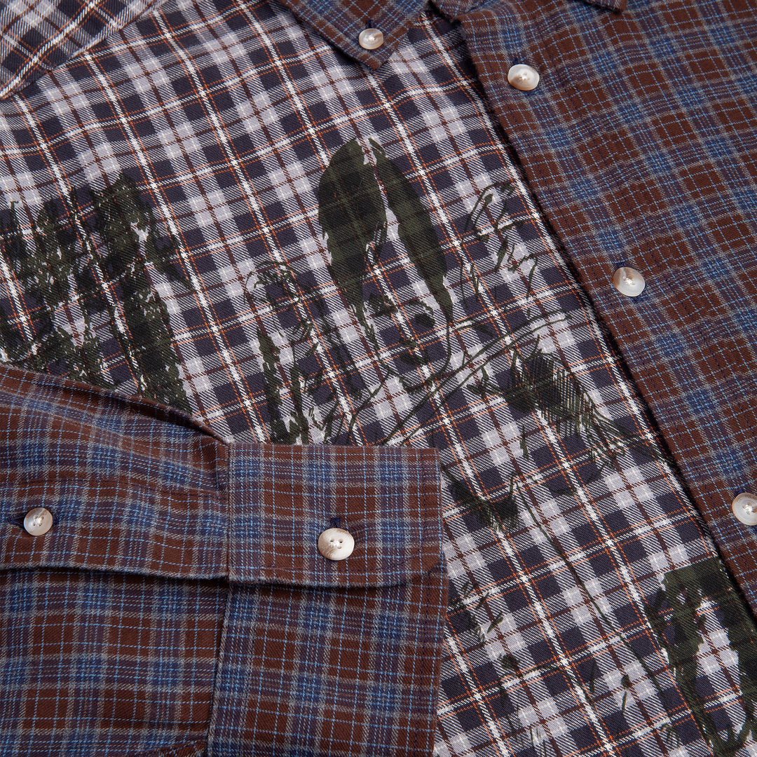 Ben LS Shirt | Violin - Graphite/Blue