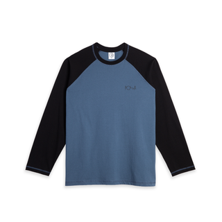Stevie LS Tee - Grey Blue/Black