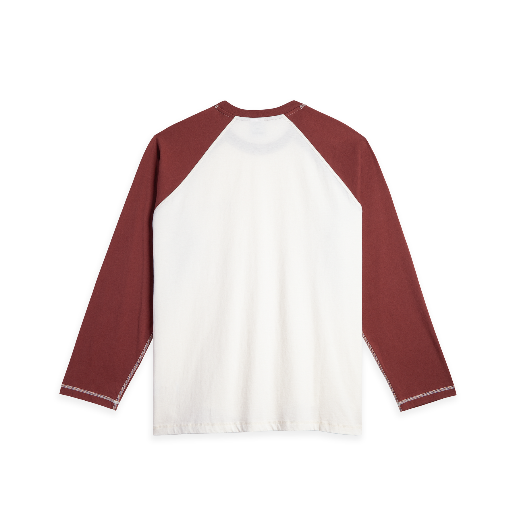 Stevie LS Tee - Ivory/Wine – Polar Skate Co.