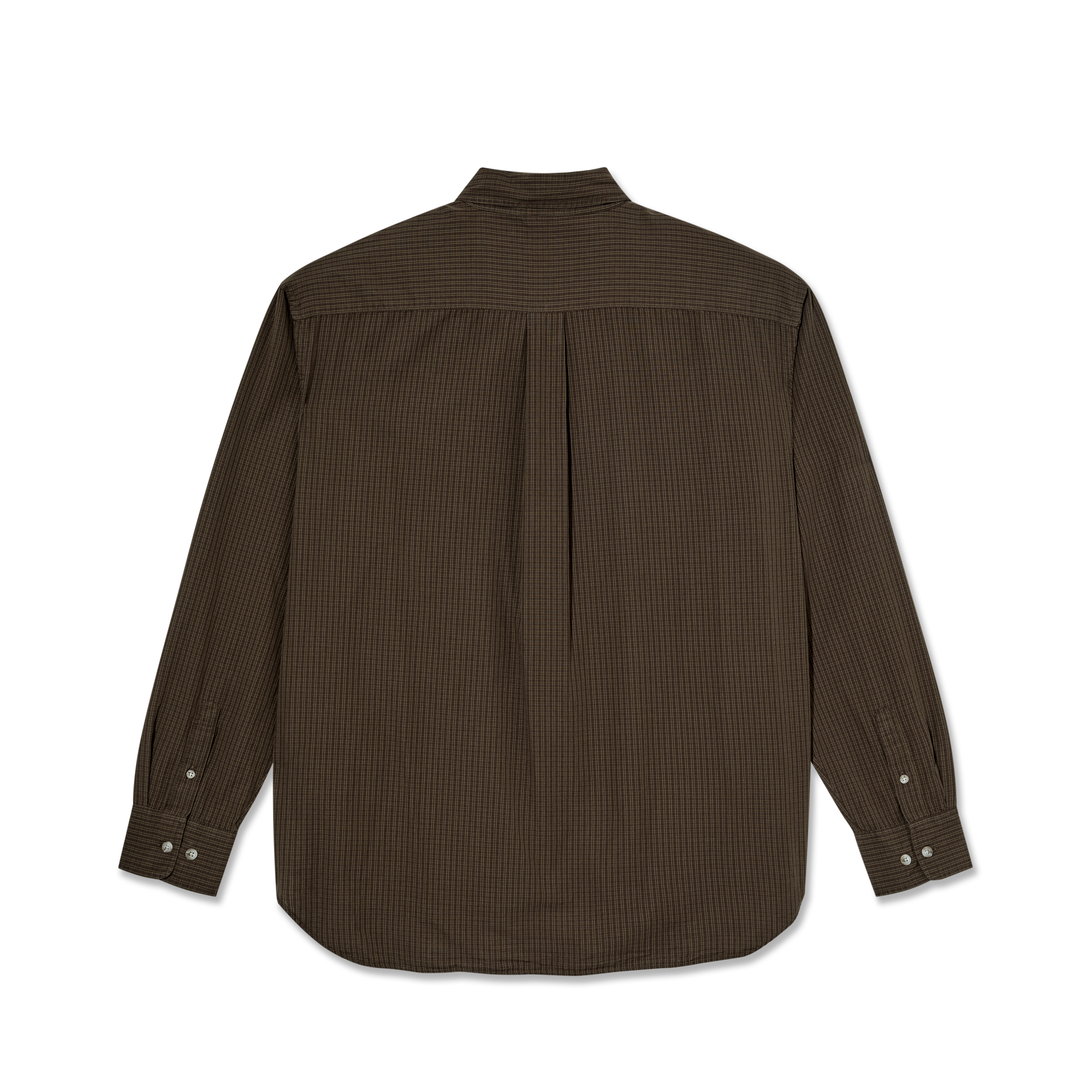 Ben LS Shirt | Poplin - Brown