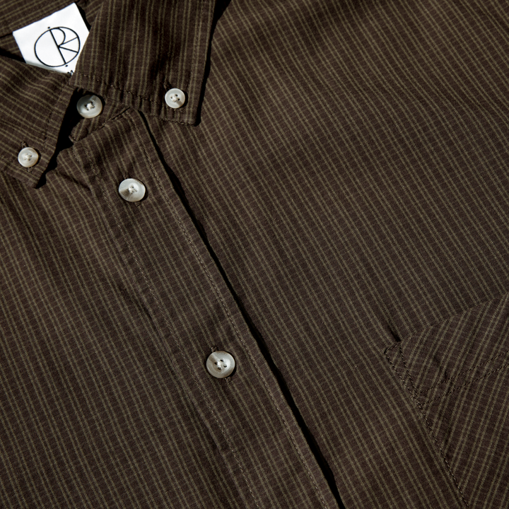 Ben LS Shirt | Poplin - Brown