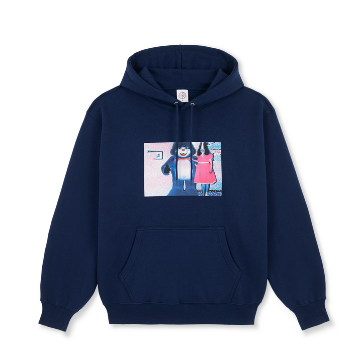 Dave Hoodie | Pink Dress - Dark Blue