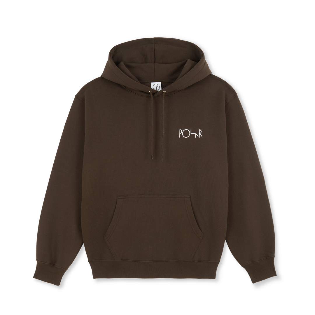 Dave Hoodie Stroke Logo Chocolate Polar Skate Co